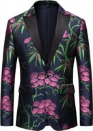 make heads turn with this men's floral blazer: perfect for weddings and formal occasions! logo