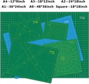 img 2 attached to Efficient Self-Healing Cutting Mat For Flawless Crafting - WORKLION 18X18" With 17" Grid