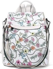 img 4 attached to 🎒 BROMEN Anti-Theft Fashion Backpack with Shoulder Contrast for Women: Handbags, Wallets & More!