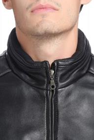 img 1 attached to Stay Stylish And Comfortable With City Lambskin Leather Bomber Jacket For Men