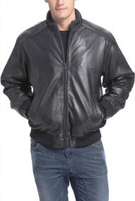 img 4 attached to Stay Stylish And Comfortable With City Lambskin Leather Bomber Jacket For Men