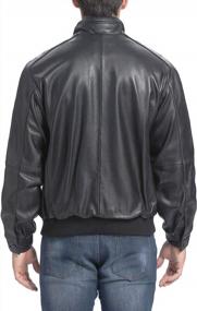 img 2 attached to Stay Stylish And Comfortable With City Lambskin Leather Bomber Jacket For Men