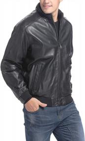 img 3 attached to Stay Stylish And Comfortable With City Lambskin Leather Bomber Jacket For Men