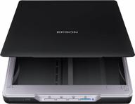 epson perfection v19 color photo & document scanner with scan-to-cloud & 4800 dpi optical resolution , black logo