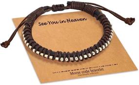 img 4 attached to 💑 Morse Code Bracelets: Meaningful Gifts for Men, Women, and Couples