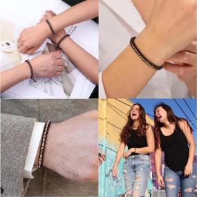 img 3 attached to 💑 Morse Code Bracelets: Meaningful Gifts for Men, Women, and Couples