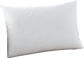 img 4 attached to 13" X 21" Hypoallergenic Polyester Microfiber Stuffer Pillow Insert Form For Decorative Throw Pillow, Cushion Cover With Hidden Zipper - Couch Bed Sofa