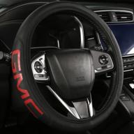 🚙 gmc sierra denali acadia universal steering wheel cover: perfect fit & essential accessories логотип