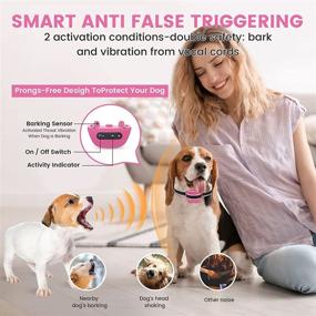 img 1 attached to 🐶 MASBRILL Small Dog Bark Collar - Humane No Shock Anti Barking Collar for Small Dogs - Rechargeable & Effective Stop Barking Collar with 7 Sensitivity Levels - Beep Vibration Technology