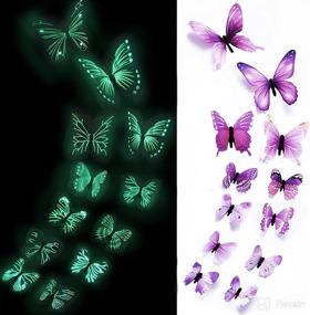 img 4 attached to Butterfly Stickers Butterflies Realistic Butterflyry