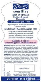 img 3 attached to Dr. Fischer Tear-Free Baby Bath Wash: Soothes Redness and Eliminates Flakes in Sensitive Baby Skin