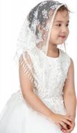 stunning pamor triangle lace first communion veils for girls to elevate your latin mass church experience logo