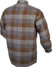 img 1 attached to Scorpion EXO Covert Flannel Shirt 👕 (Large) - TAN/Brown: Improved SEO-friendly product name