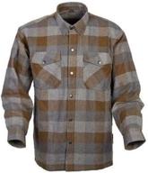 scorpion exo covert flannel shirt 👕 (large) - tan/brown: improved seo-friendly product name logo