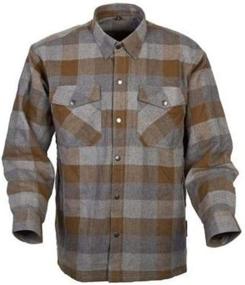 img 2 attached to Scorpion EXO Covert Flannel Shirt 👕 (Large) - TAN/Brown: Improved SEO-friendly product name