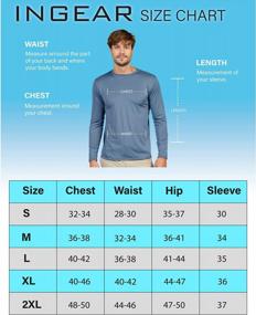 img 3 attached to Stay Protected From Harmful Sun Rays With INGEAR'S UPF50+ Swim Shirts For Men!