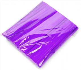 img 3 attached to Бумажные стяжки ClearBags (упаковка 1000) (удлиненные (6 дюймов), фиолетовые)