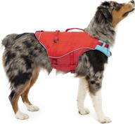 🌊 kurgo surf n’ turf dog life jacket - flotation life vest for swimming and boating - dog lifejacket with rescue handle and reflective accents - machine washable - dog pool, beach, and lake accessories logo