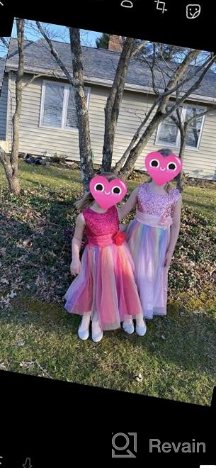 img 1 attached to 💐 Shop the Vibrant JerrisApparel Flower Rainbow Birthday Pageant Girls' Clothing Collection review by Sarah Schneider