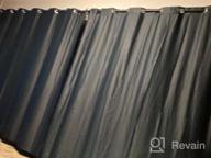 img 1 attached to 10Ft Wide X 8Ft Tall Greyish White Room Darkening Thermal Curtains - Deconovo Light Blocking Drapes For Office, Patio Door & Living Room Hospital review by Vinny Howard