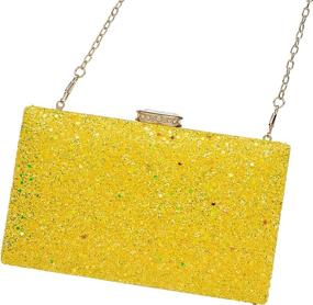 img 3 attached to 👛 Stunning Sparkling Glitter Evening Handbag: The Perfect Accessory for Women's Handbags & Wallets - Clutches & Evening Bags