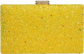img 4 attached to 👛 Stunning Sparkling Glitter Evening Handbag: The Perfect Accessory for Women's Handbags & Wallets - Clutches & Evening Bags