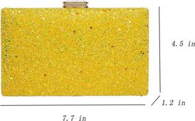 img 2 attached to 👛 Stunning Sparkling Glitter Evening Handbag: The Perfect Accessory for Women's Handbags & Wallets - Clutches & Evening Bags