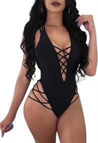 img 2 attached to LAGSHIAN Womens Swimsuit Bathing Swimwear Women's Clothing ~ Swimsuits & Cover Ups