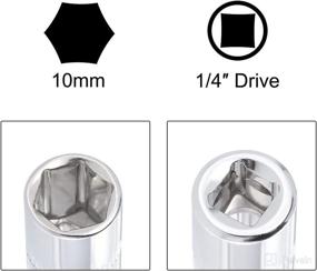 img 1 attached to Uxcell Socket Accessory Spinner Shallow Tools & Equipment