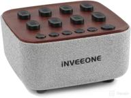 inveeone white noise machine: sound therapy for better sleep - portable sliding adjustment, multiple sounds, bluetooth 4.0 - grey логотип