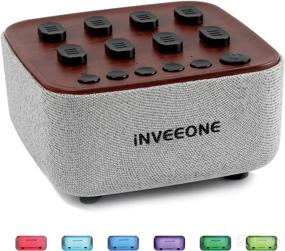 img 2 attached to INVEEONE White Noise Machine: Sound Therapy for Better Sleep - Portable Sliding Adjustment, Multiple Sounds, Bluetooth 4.0 - Grey