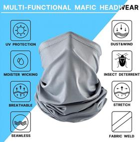 img 3 attached to UV Protection Face Mask Neck Gaiter Scarf Sunscreen Breathable Headwear: A Versatile Bandana, Balaclava, And Skull Cap
