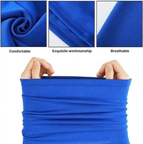 img 2 attached to UV Protection Face Mask Neck Gaiter Scarf Sunscreen Breathable Headwear: A Versatile Bandana, Balaclava, And Skull Cap
