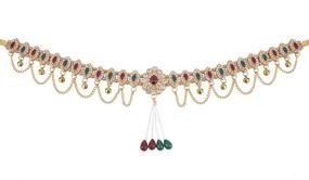 img 3 attached to Efulgenz Bollywood Vintage Kamarbandh Jewelry Women's Jewelry ~ Body Jewelry