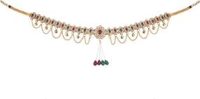 img 2 attached to Efulgenz Bollywood Vintage Kamarbandh Jewelry Women's Jewelry ~ Body Jewelry