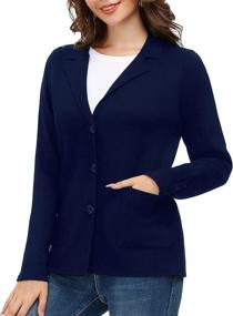img 2 attached to Women Lightweight Classic Front Blazer Women's Clothing ~ Suiting & Blazers
