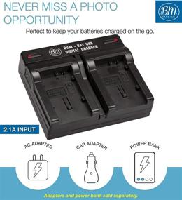 img 2 attached to BM Dual Bay Battery Charger for Canon Vixia HF G50 HF G60 XA40 XA45 XA50 XA55 GX10 HFG20 HF G21 HFG30 HFG40 HFM41 HFM400 HG20 HG21 XA10 XA11 XA15 XA20 XA25 XF400 XF405 - BP809 BP819 BP820 BP827 BP828