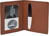 leather credit wallet drivers license men's accessories at wallets, card cases & money organizers logo