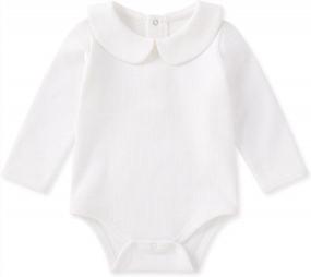 img 4 attached to 0-24 Month Pureborn Baby Boys Girls Super Soft Cotton Bodysuit Romper.