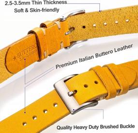 img 2 attached to Vintage Italian Buttero Leather Watch Strap - Torbollo Quick Release Replacement Bands For Men In 18Mm, 20Mm, And 22Mm Sizes