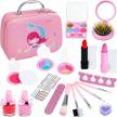 kids makeup kit for girls, washable play set with real cosmetics, pretend makeup for 4-8 year olds, little girl gifts logo