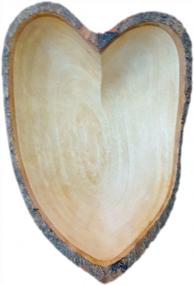 img 2 attached to Handcrafted Heart-Shaped Bowl Made Of Eco-Friendly Mango Wood With Bark