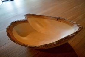 img 3 attached to Handcrafted Heart-Shaped Bowl Made Of Eco-Friendly Mango Wood With Bark