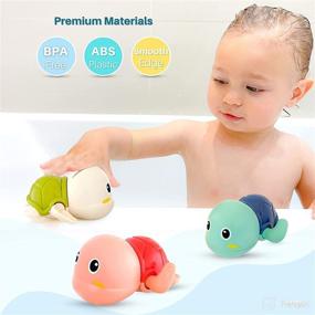 img 1 attached to MARPPY Wind Up Toddlers Swimming Bathtub Baby & Toddler Toys