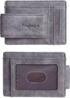 👔 toughergun: sleek genuine leather magnetic blocking men's accessories - wallets, card cases & money organizers logo