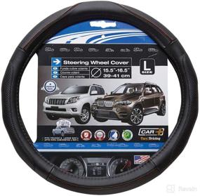 img 4 attached to 🚗 Black CAR+ P505170 Steering Wheel Cover