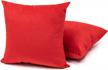 hncmua striped corduroy cushion cover - corduroy pillow covers - red pillow covers - throw pillows for bedroom - throw pillow sets for couch - pillow covers for couch - set of 2-18in x 18in logo