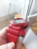 img 1 attached to CASIO G-Shock GA-100B-4A quartz watch, alarm clock, chronograph, stopwatch, countdown timer, waterproof, shockproof, hand illumination, display illumination, red review by Dorota Szymanik (Dor ᠌