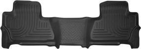 img 4 attached to 🚗 Husky Liners X-act Contour Series, Black 2nd Seat Floor Liner, 53271, Compatible with 2015-2020 Chevrolet Suburban/GMC Yukon XL, 1 Piece