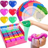 ultimate valentines day classroom kit: 28 packs of fun cards, clay, fidget toys and more! logo